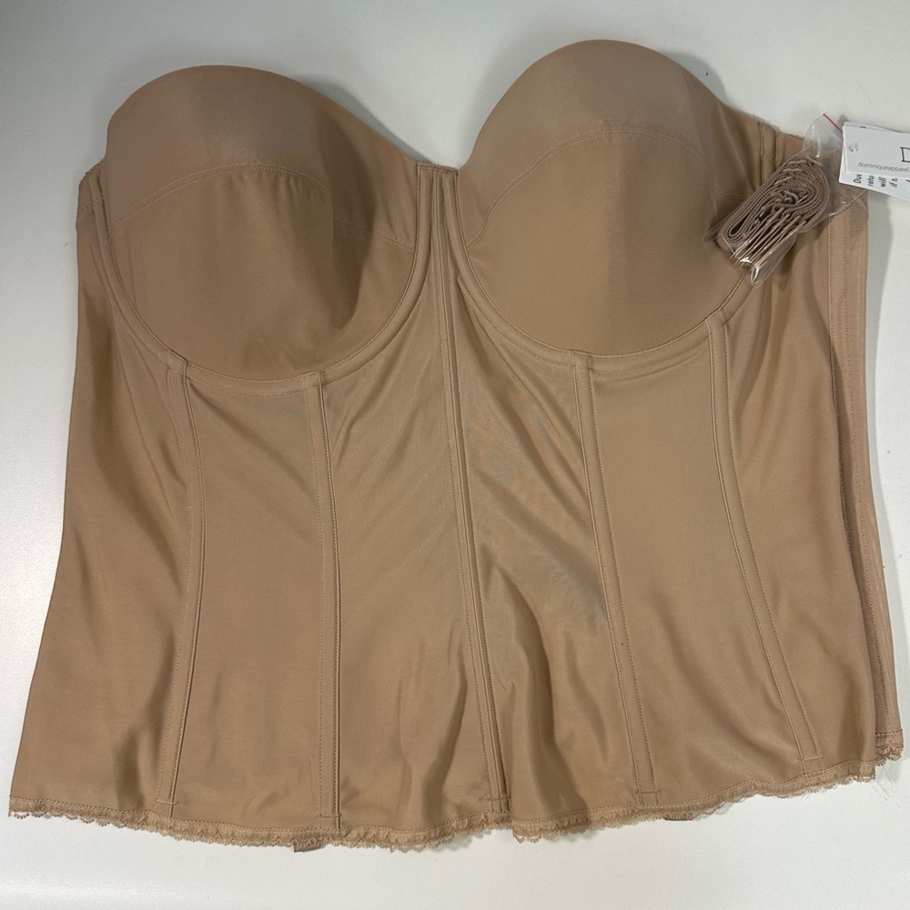 Dominique Apparel Intimates Corset Bridal Bra 8980 Beige 48C NWT